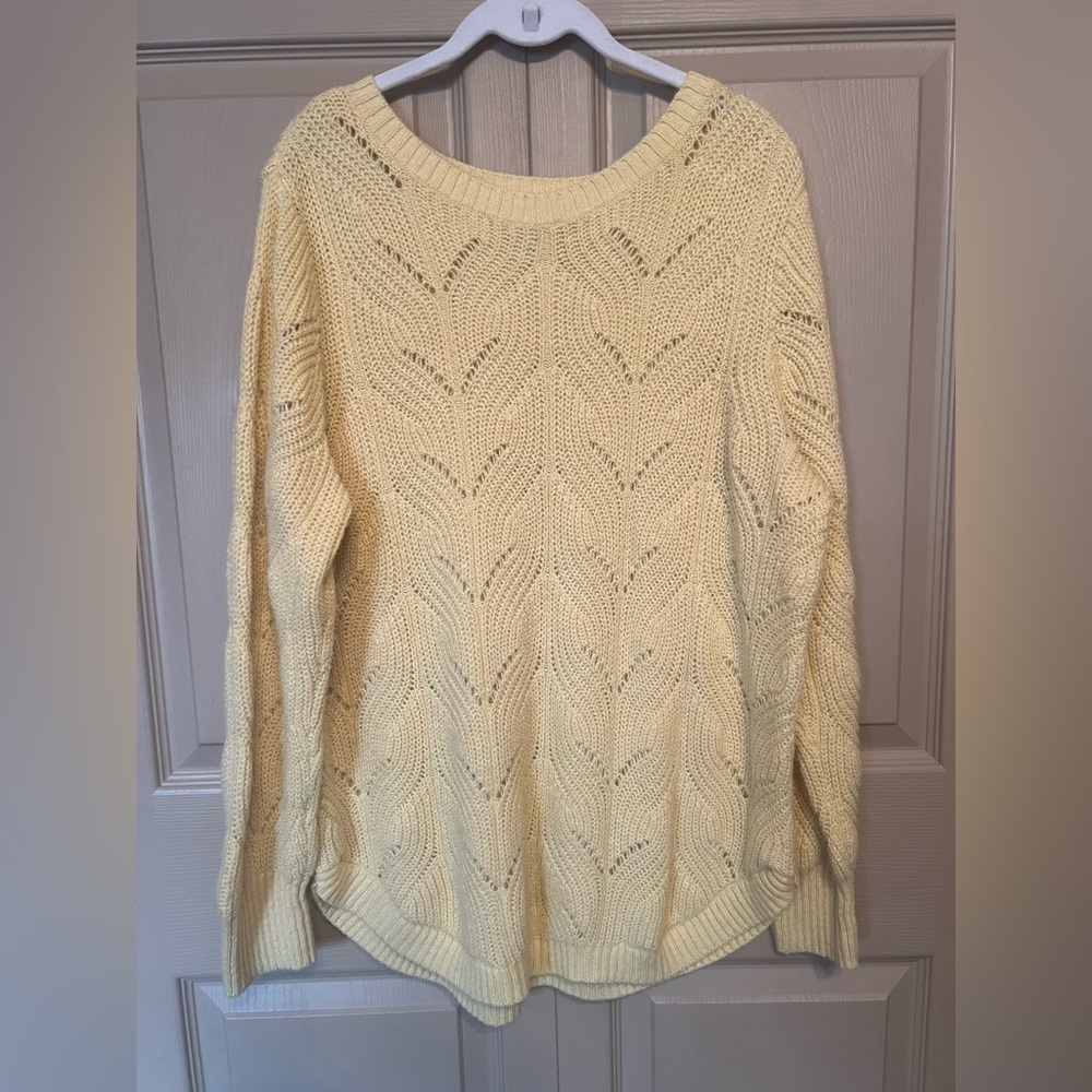Sonoma Yellow Crew Neck Sweater